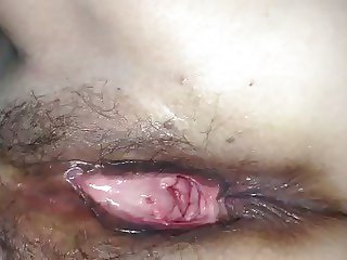 My wife&#039;s well fucked hairy pussy