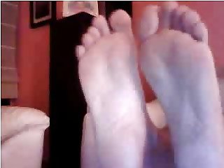 Straight guys feet on webcam #578