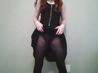 Sexy Crossdresser in Skirt and Top