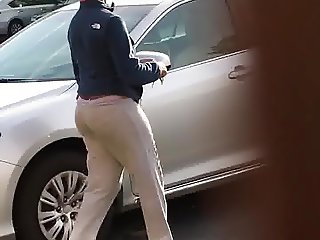 Spying on ebony neighbor ass out my window pantie line