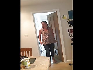 Sexy Mom Pulls Down Her Panties