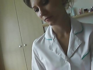 Creampie nurse in pantyhose pov