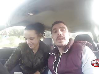Ignacio Santos and Laura in the Car