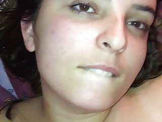 Cum in the mouth of my beauty girlfriend
