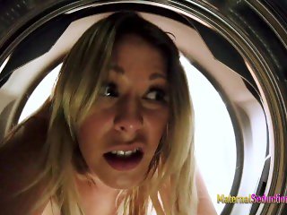 'Step Mom is Stuck in the Dryer and Fucked by her Son - Nikki Brooks'