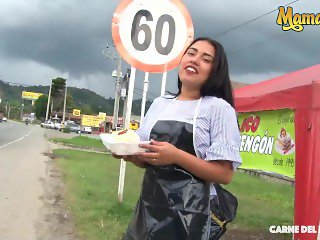 'CarneDelMercado - Juliana Restrepo Young Big Booty Latina Colombiana Banged Hard By A Big Dick Stud'