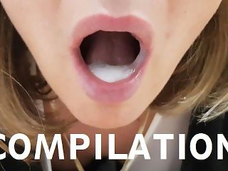 Cumshots blowjobs pussy anal oral creampie cum swallow compilation No music