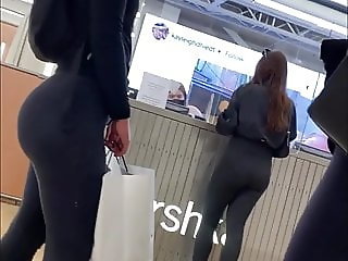 sexy pawg in tight leggings with bubble butt
