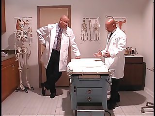 Hot patient gets her pussy and ass checked by hung doctors