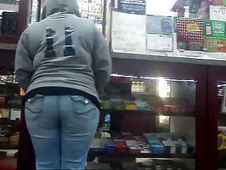 Candid Whooty Wedgie Jeans